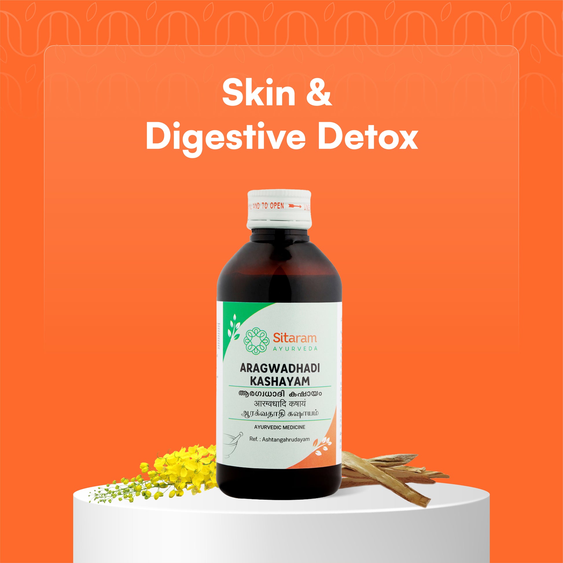 ARAGWADHADI KASHAYAM 200 ML - Sitaram Ayurveda Store