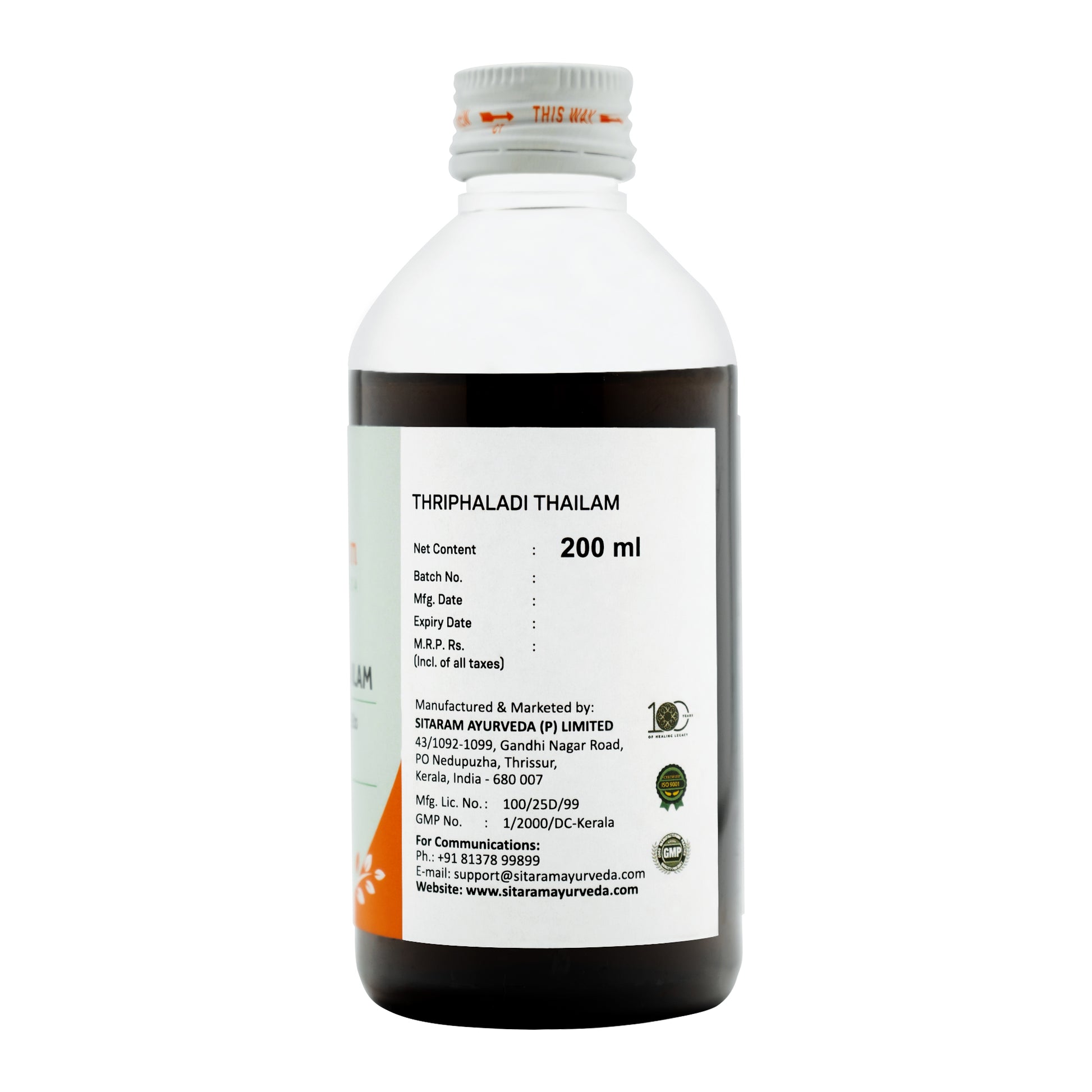 TRIPHALADI THAILAM 200 ML
