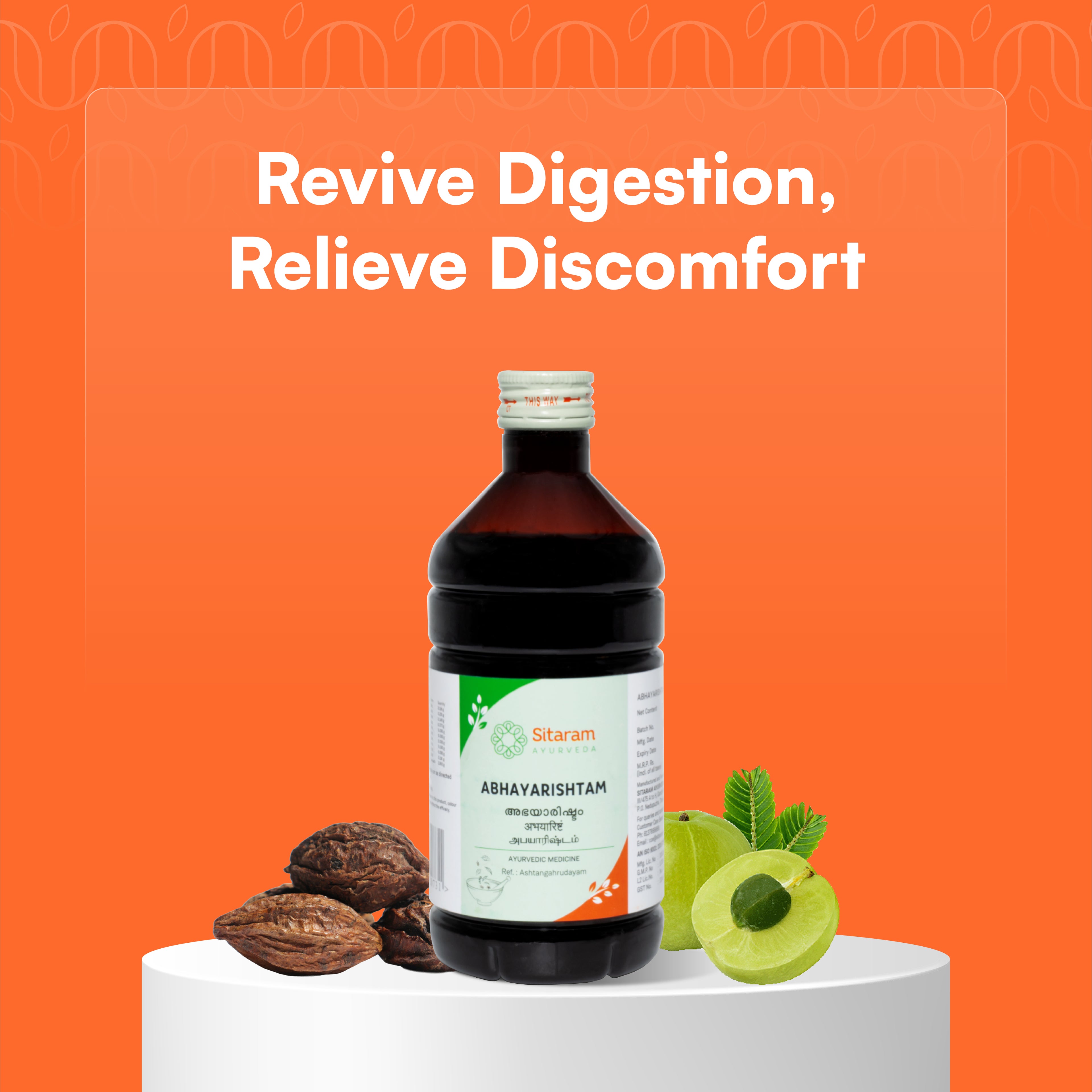 ABHAYARISHTAM 450 ML - Sitaram Ayurveda Store