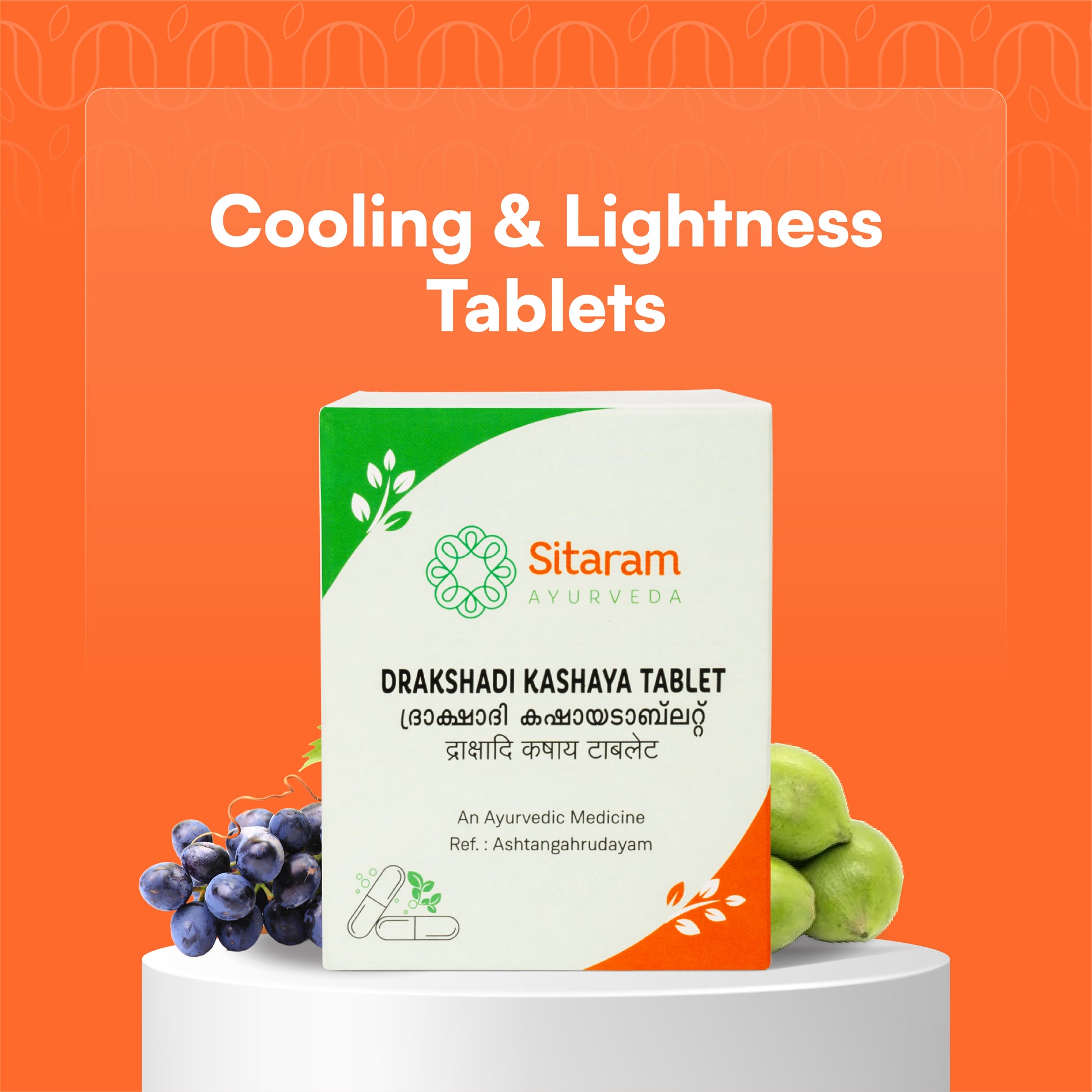115 DRAKSHADI KASHAYAM TABLET 50 NOS, Sitaram Ayurveda - kERALA Ayruveda 