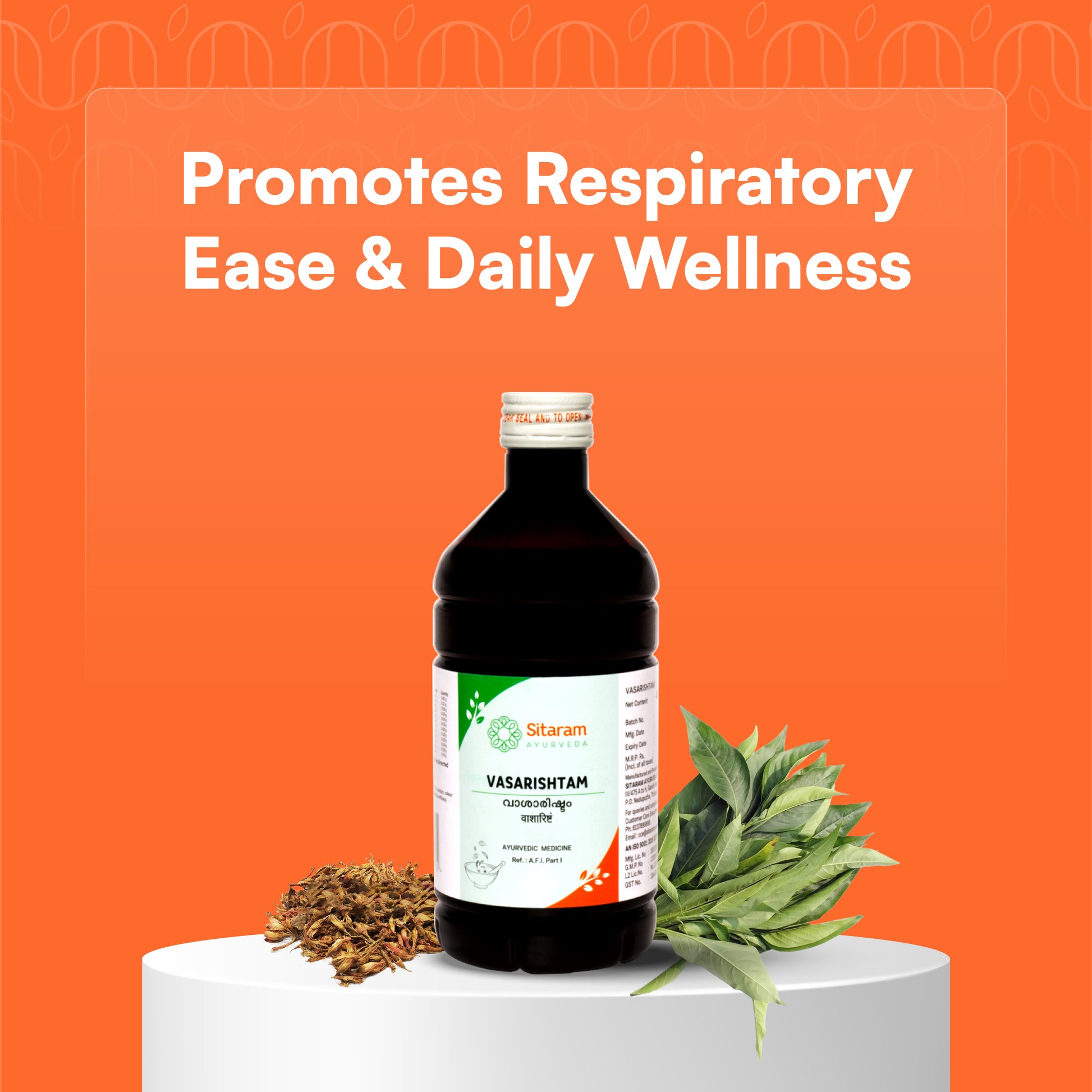 160 VASARISHTAM 450 ML - Sitaram Ayurveda - Online Store 