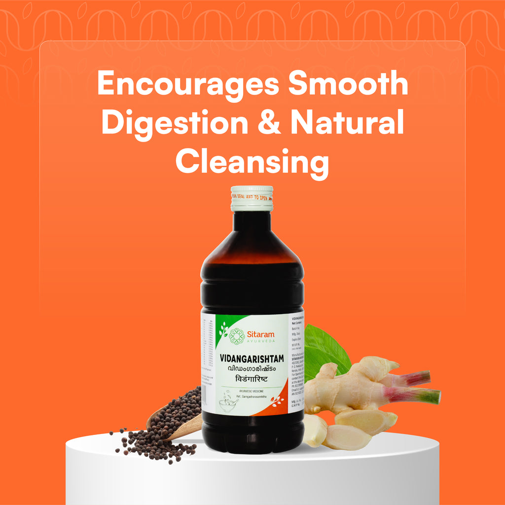 166 VIDANGARISHTA 450 ML, Sitaram Ayurveda - Online Store 