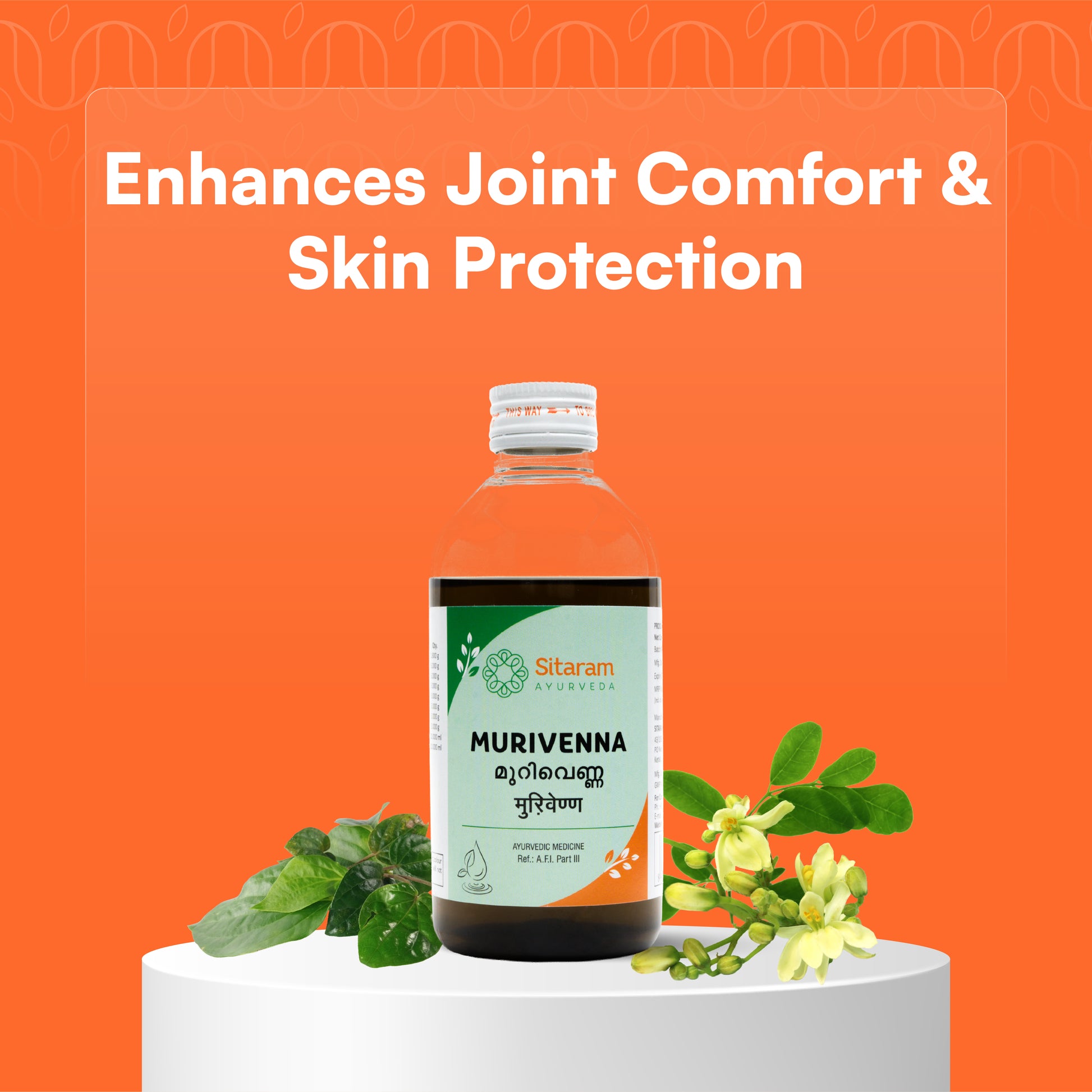 176 MURIVENNA OIL 200 ML - Sitaram Ayurveda - Online Store 