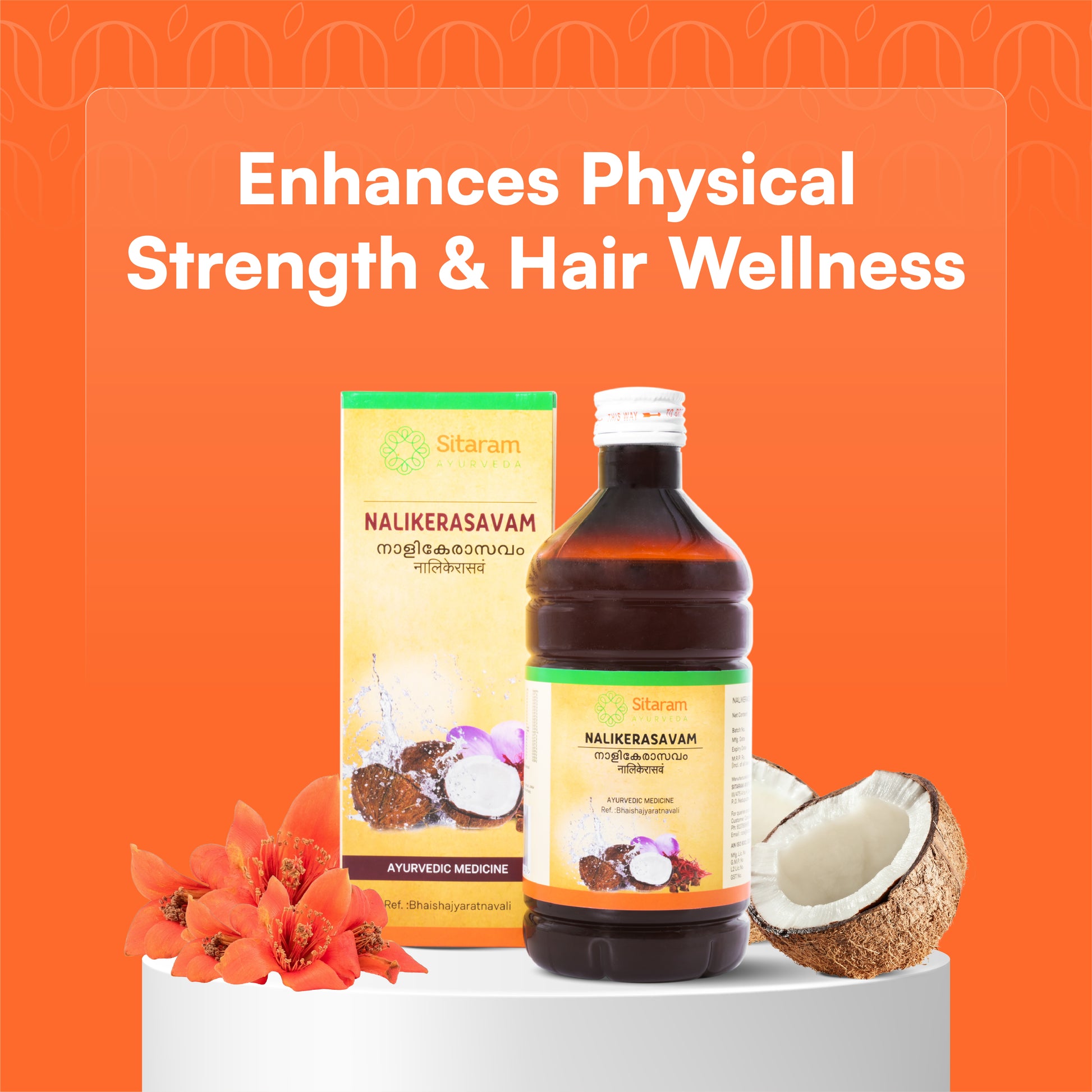 183 NALIKERASAVAM 450 ML, Sitaram Ayurveda -Online Store 