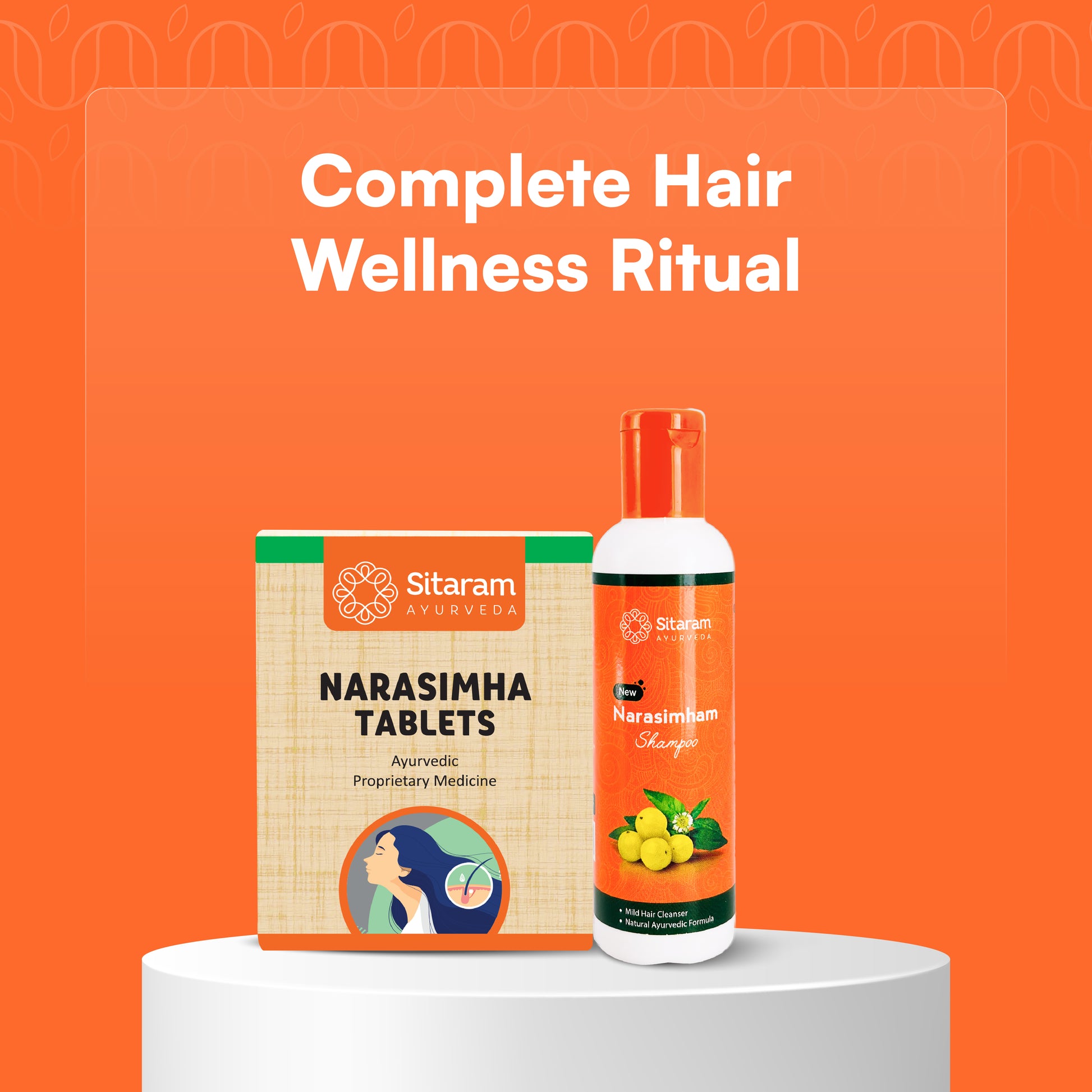 190 NARASIMHA TABLET 60 NOS & NARASIMHAM SHAMPOO 100 ML COMBO PACK, Sitaram Ayurveda - Online Store 