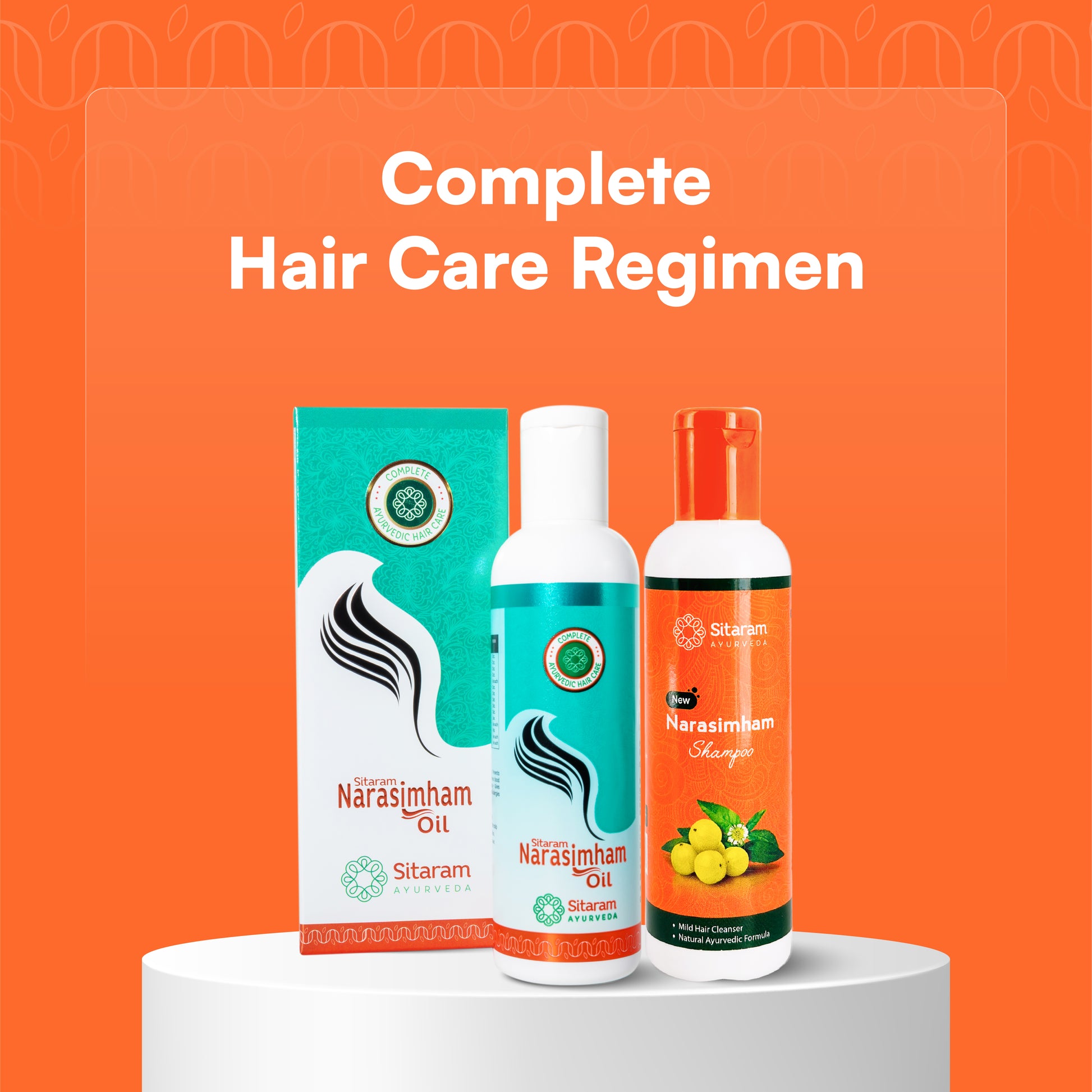 195 NARASIMHAM HAIR OIL & NARASIMHAM SHAMPOO 100 ML COMBO PACK, Sitaram Ayurveda - Online Store 