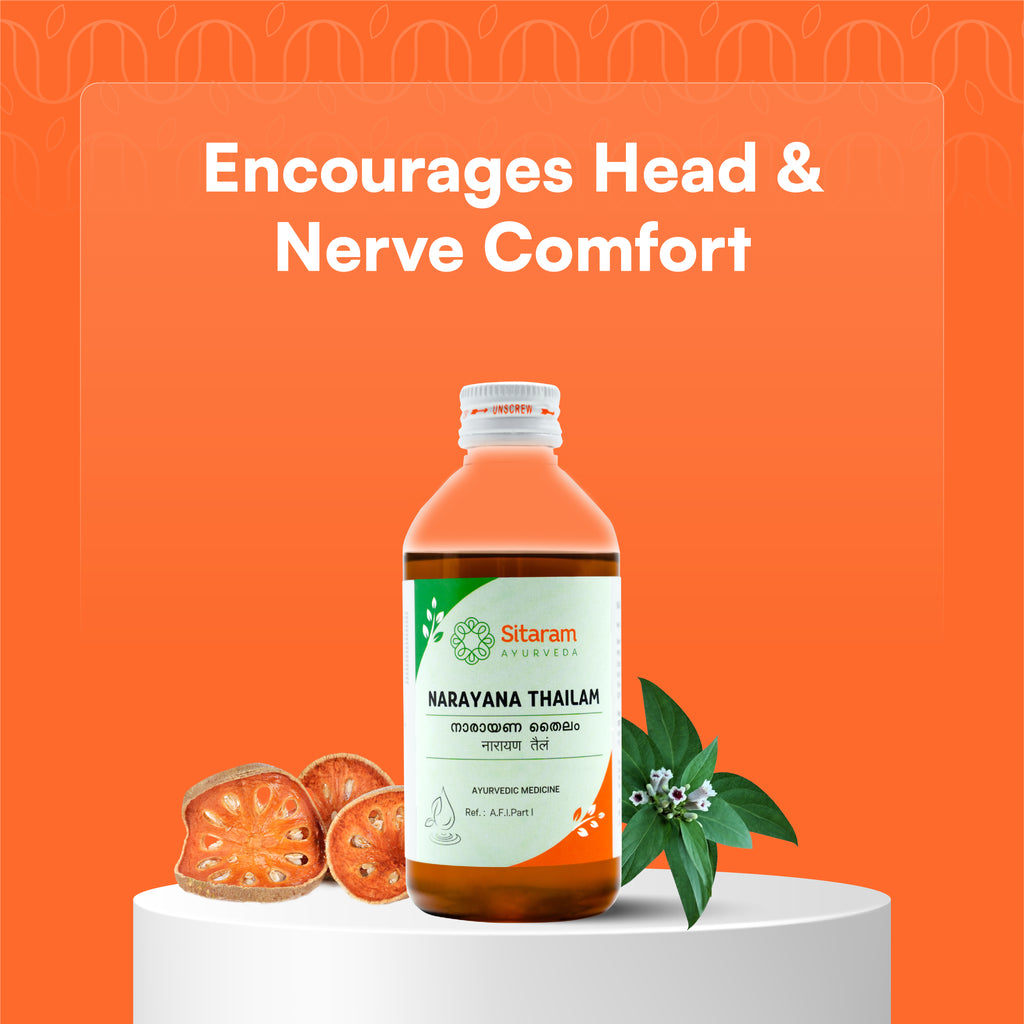 198 NARAYANA THAILAM 200 ML, Sitaram Ayurveda - Online Store 