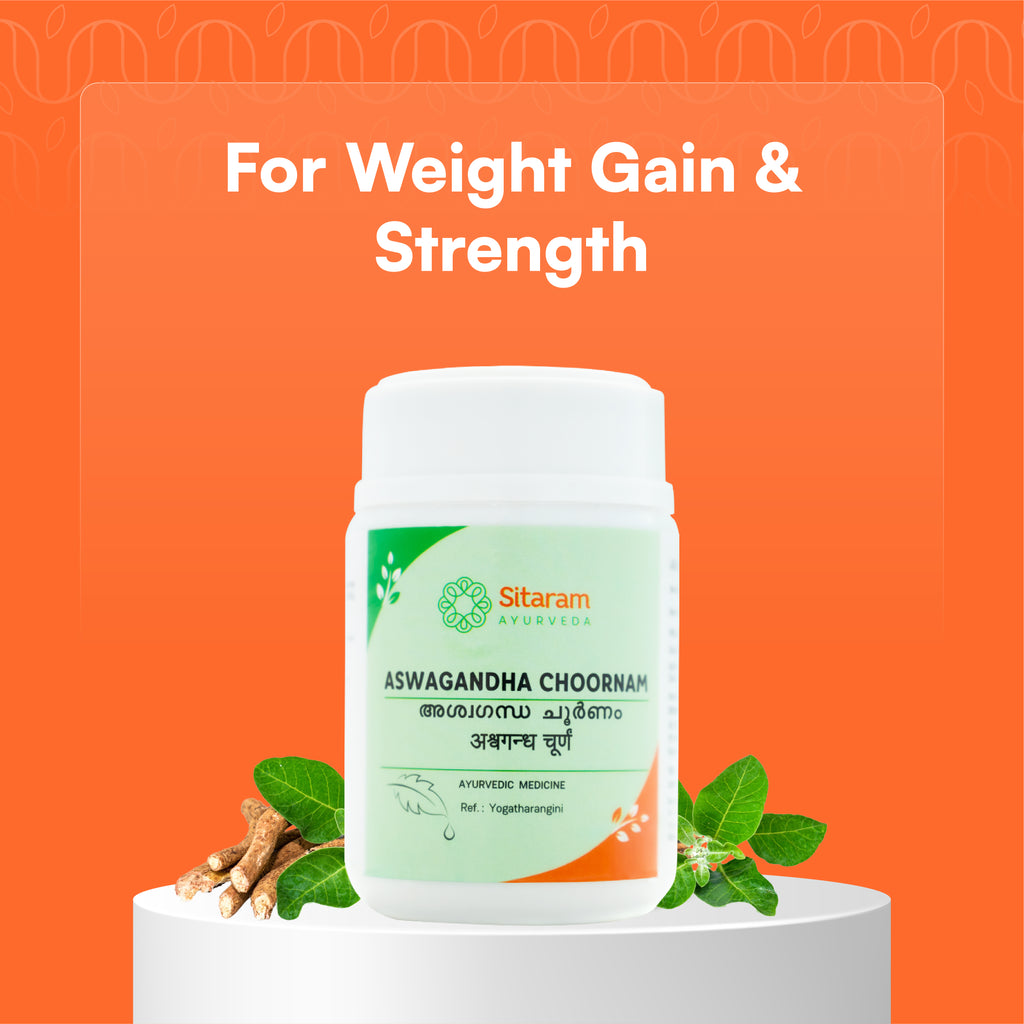 ASWAGANDHA CHOORNAM 50 GM - Sitaram Ayurveda Store