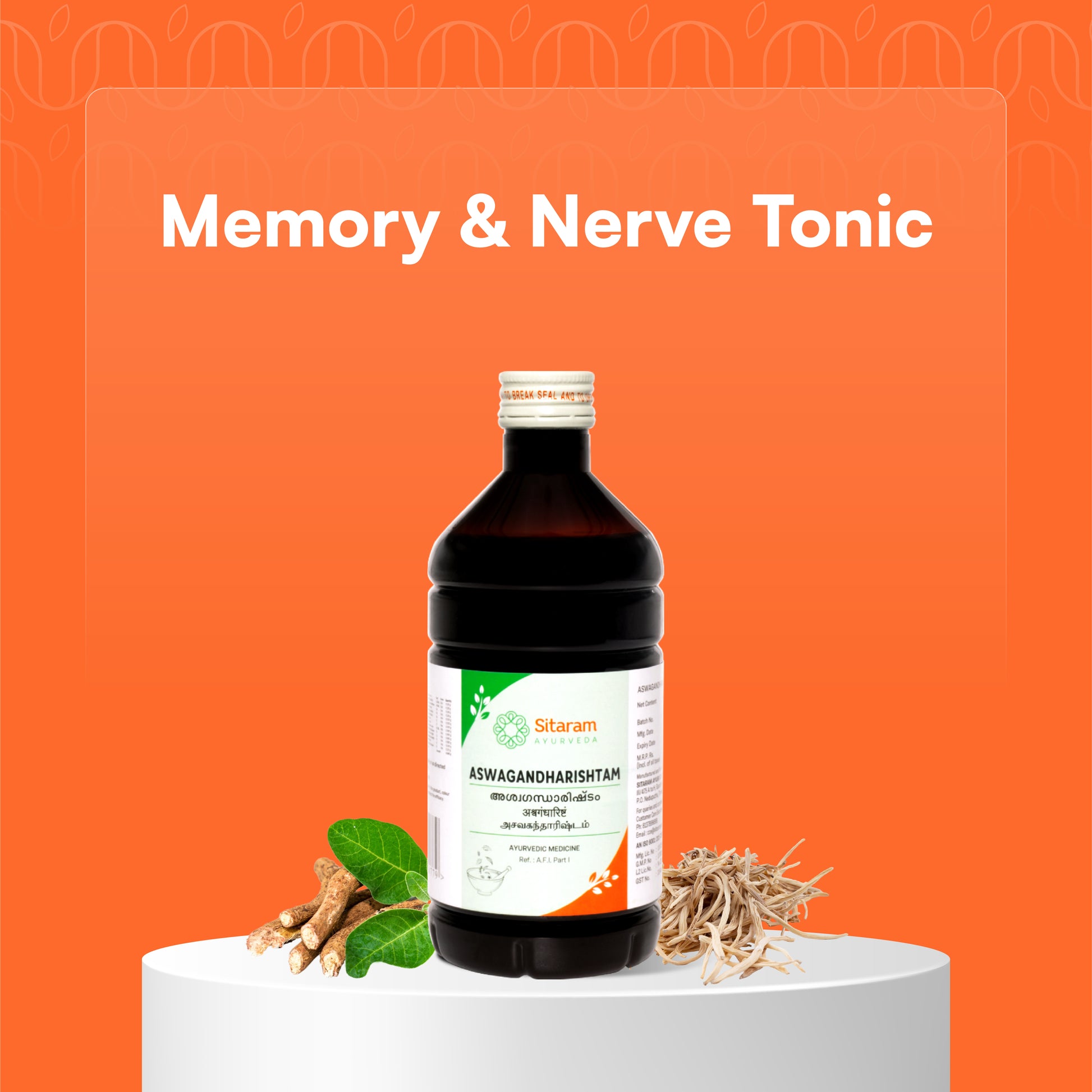 ASWAGANDHARISHTAM 450 ML - Sitaram Ayurveda Store