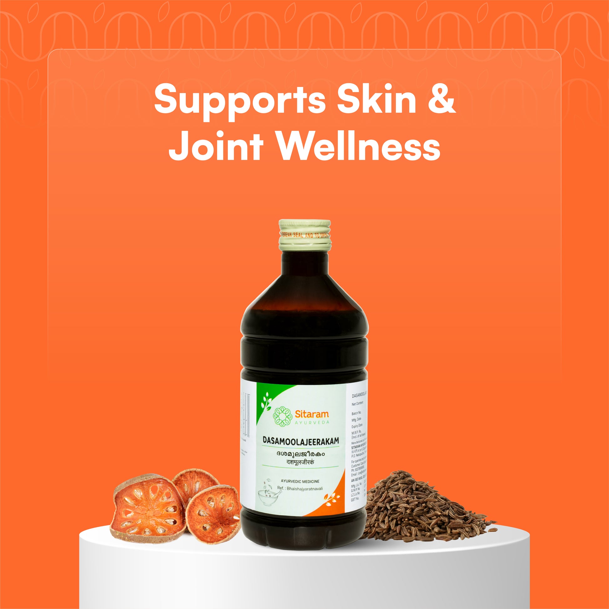 DASAMOOLAJEERAKARISHTAM 450 ML