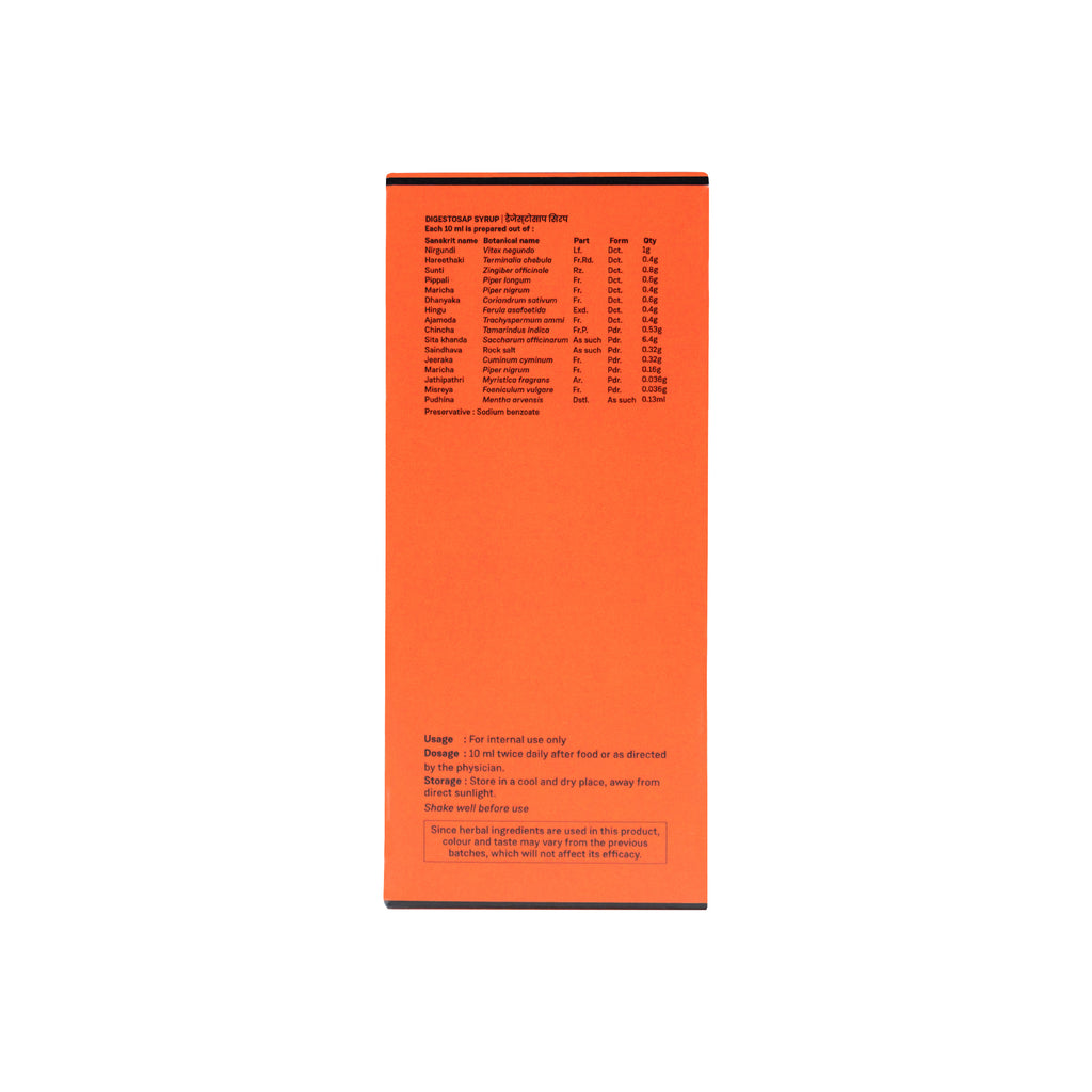 DIGESTOSAP 100 ML - Sitaram Ayurveda Store
