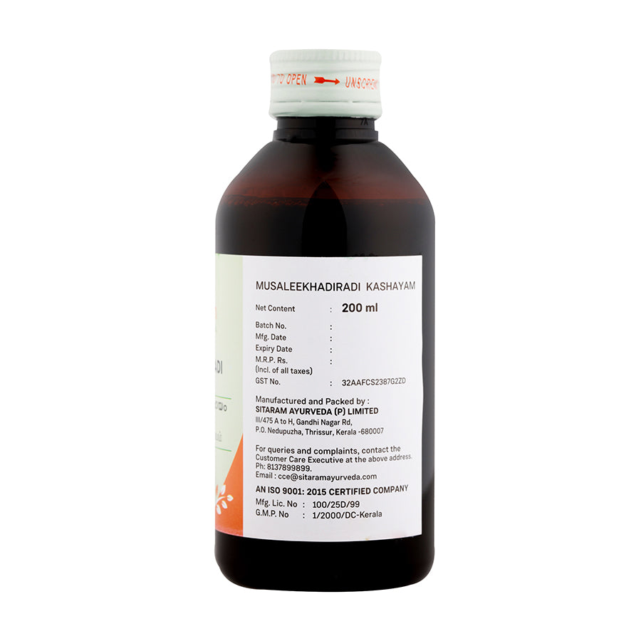 MUSALEEKHADIRADI KASHAYAM - 200 ML
