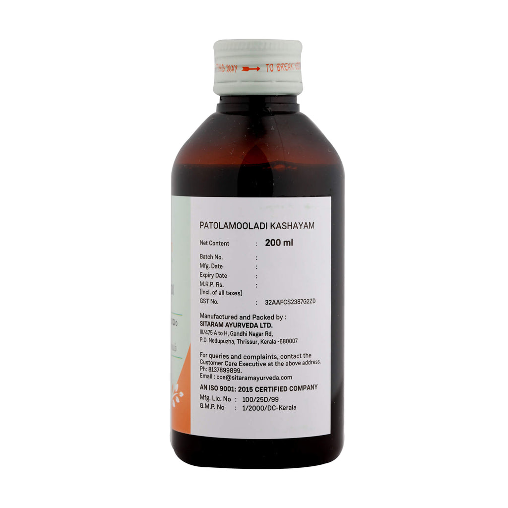 Patolamooladi Kashayam