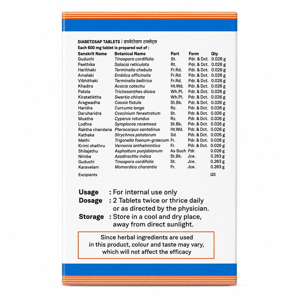 Diabetosap Tablets 60 Nos
