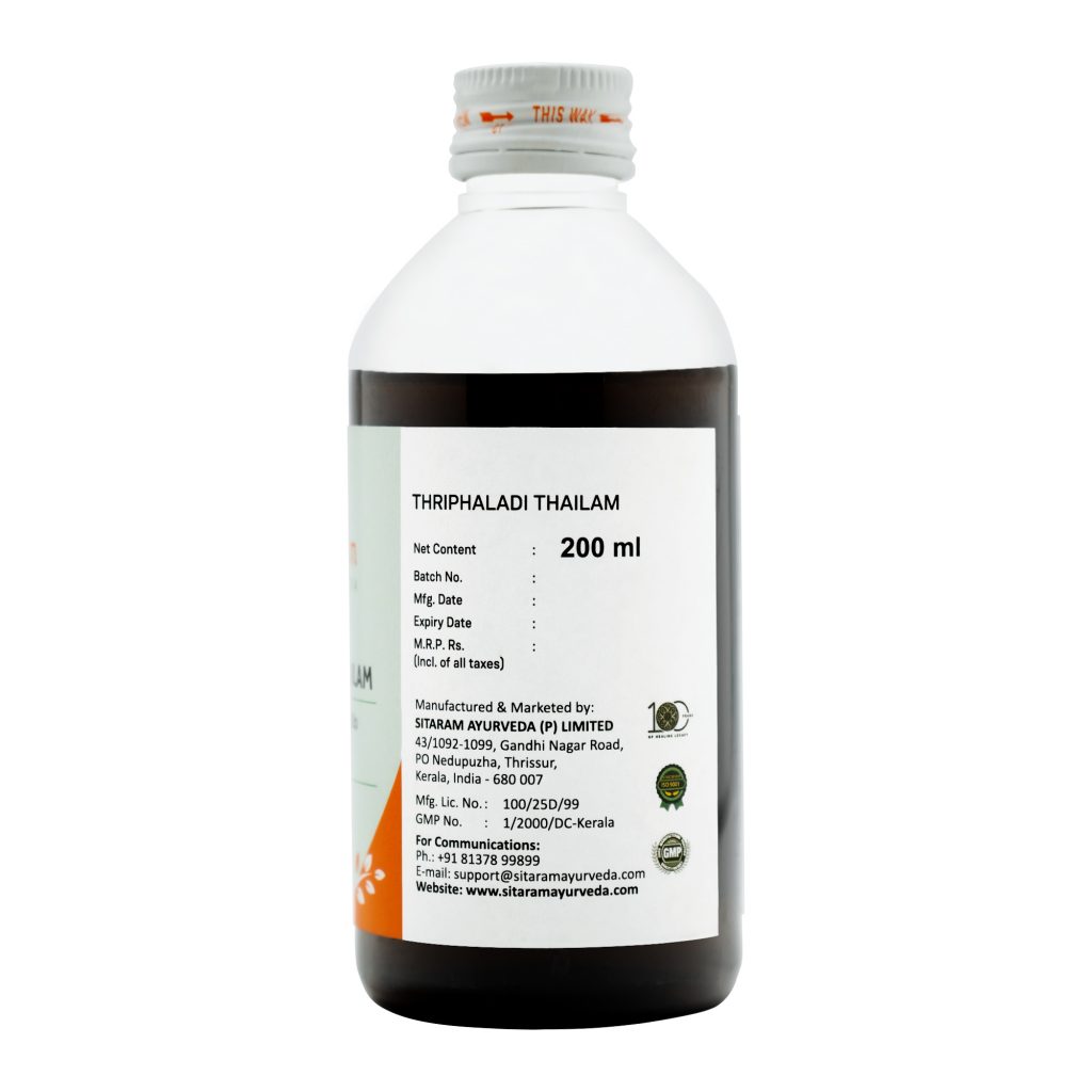 Buy Triphaladi Thailam Online | Triphaladi Thailam Uses & Benefits